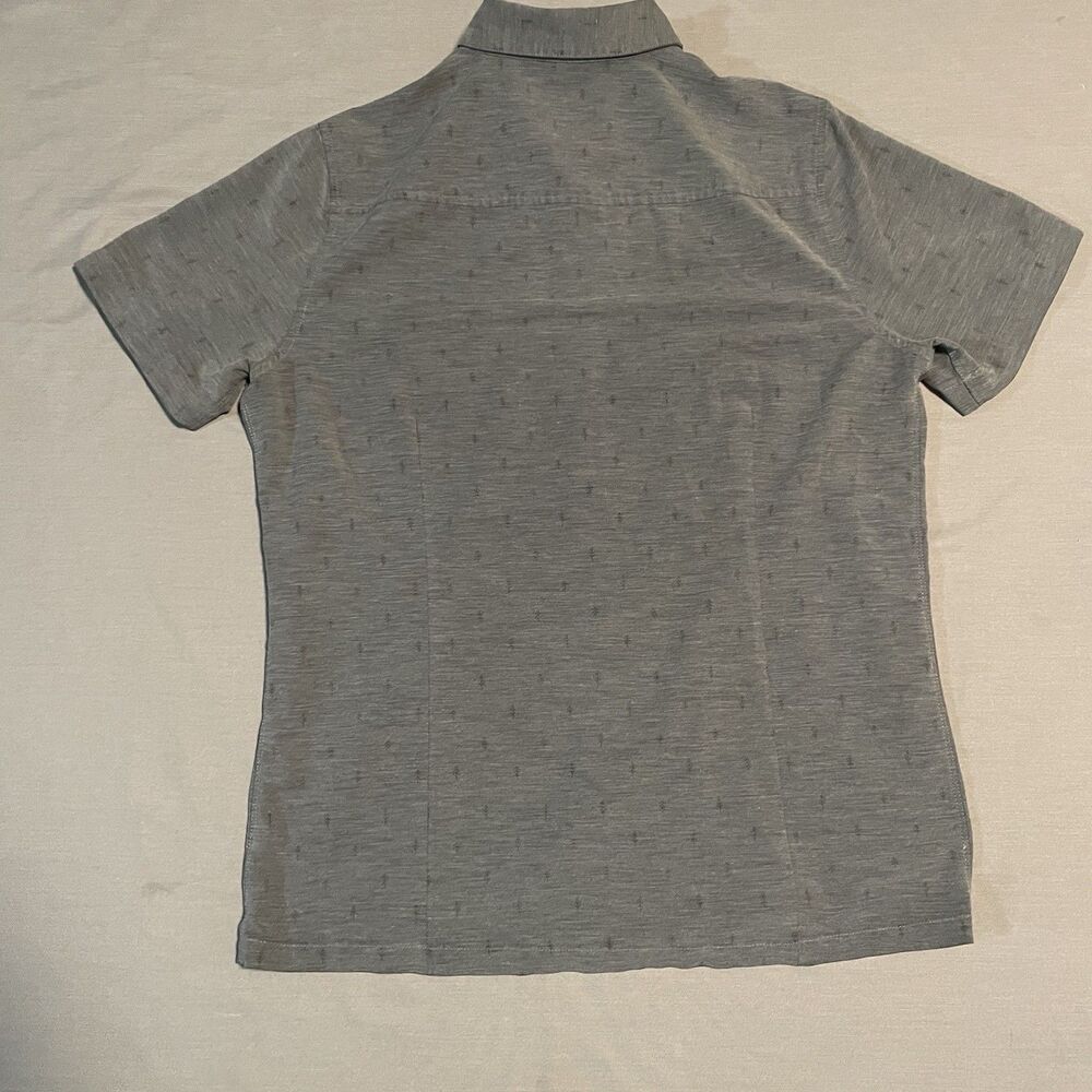 Lot Of 2 Vuori Bridge Button Down Shirt Short Sleeve Terracotta/Grey Mens Small - Picture 6 of 12